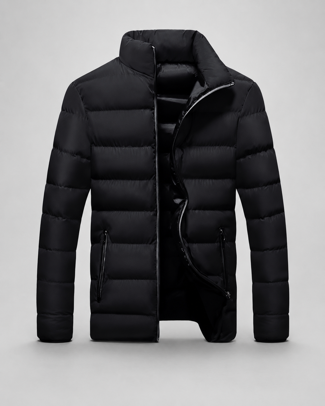 Men’s Black Quilted Puffer Jacket